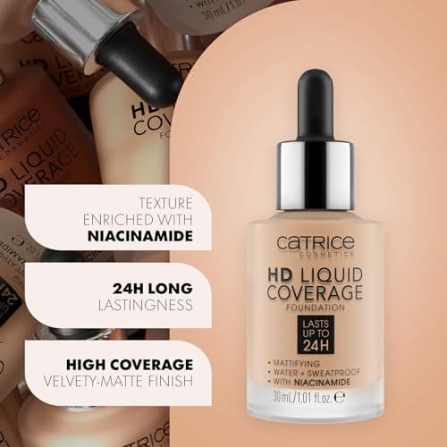Catrice - HD Coverage Liquid Foundation - 20 Pink Beige - Image 4