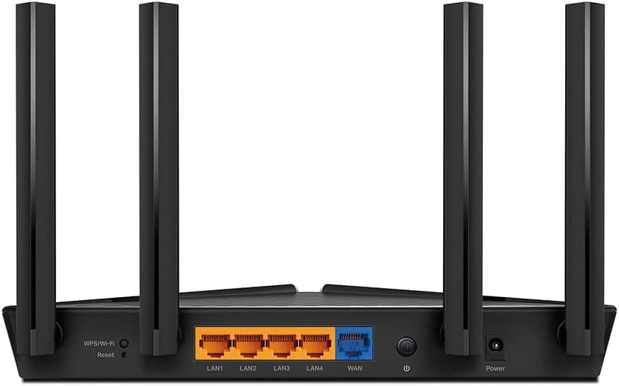 TP-Link Archer AX58 WiFi Router 6, AX 3000Mbps Dual-Band WiFi Router, 5 Gigabit Ports, 4 High Performance Antennas, WPA3, Parental Control, EasyMesh, Built-in Anti-Virus - Image 7