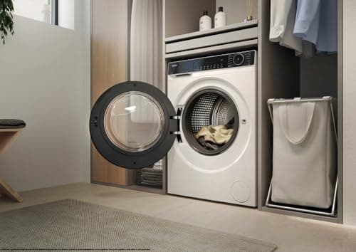 HAIER - Porthole Washing Machine - Washing Machine 13 kg/1400 rpm - Energy Class A - 15 Programs - Steam & Refresh Function, Quiet - White - 85 x 60 x 62 cm - Model HW130-BP14357UFR - Image 8