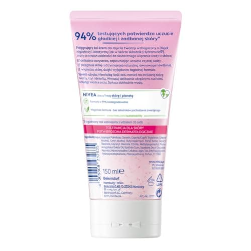 NIVEA Dry and Sensitive Facial Cleansing Gel 150 ml - Image 4