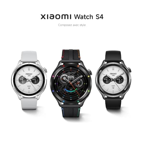 XIAOMI Watch S4 – Smart Watch, Sports Tracker, 36 mm AMOLED Display, Up to 15 Days of Battery Life, Bluetooth Calls, +150 Sports Modes, Dual Band GPS, NFC,Android & iOS, Black - Image 4