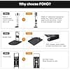 Foho Holder for Dyson Gen5 V15 V12 V11 V10 V8 V7 V6 Vacuum Cleaner Accessory Holder Organizer Metal with Wheels - Image 5