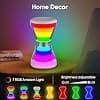 AFEXOA Luminous Alarm Clock, Digital Alarm Clock with Multi-coloured Night Light, 5 to 90 Minutes Hourglass Timer, Morning Alarm Clock with Snooze Function and 7 Ringtones, Dimmable Bedside Lamp for - Image 7