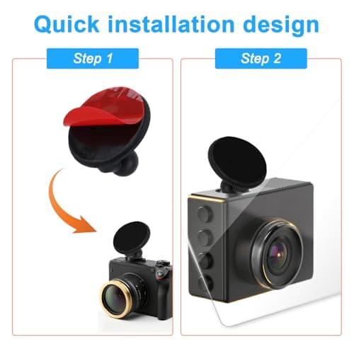 2pcs Adhesive Mount for Garmin On-Board Camera, Replacement Plastic Windshield Mount for Garmin 45/46/47/55/56/57 65W/66W, Mini 2, Mini 3 - Image 6