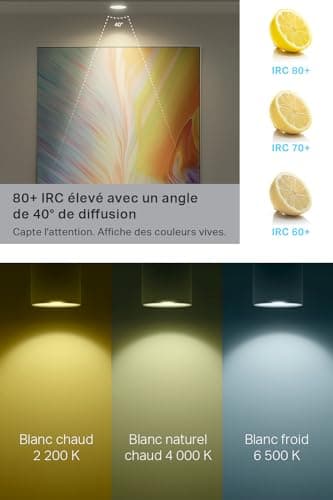 Tapo Ampoule Connectée WiFi, Ampoule LED GU10 Multicolore 2200K-6500K, Dimmable 350 Lumens, 3.7W équivalent à 50W, Compatible avec Alexa et Google Home, Economie d'énergie, L630(2-pack) - Image 5