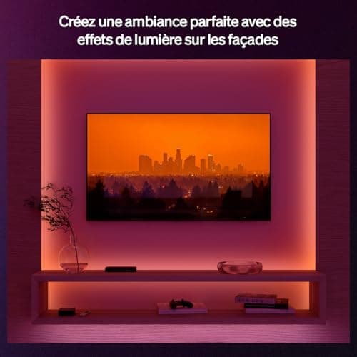 Philips Hue Flux LED Strip, 1200 lm, 5 m, WACA, Flexible Indoor Lighting, Chromasync Colours, RGBWWIC, Cuttable, Extendable, Reusable, Voice and App Control - Image 4