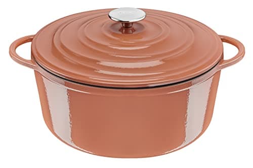Tefal Lov E2600505 Cast Steel Round Casserole Dish 29 cm Induction Oven, Ecodesign, Slow and Healthy Cooking, Recipe Ebook Included, Terracotta - Image 3