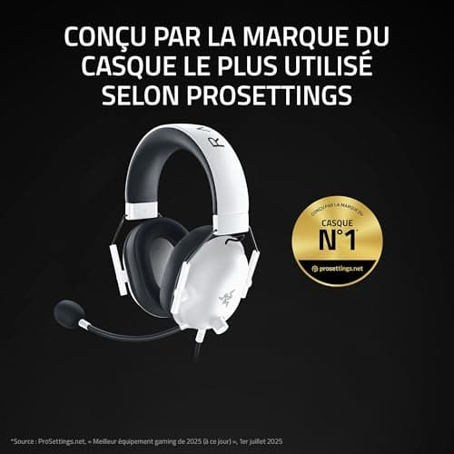 Razer BlackShark V2 X - Multiplatform Esports Gaming Headset (50mm Triforce Speakers, Advanced Passive Noise Cancellation, 7.1 Surround Sound, Cardioid Microphone) White - Image 5