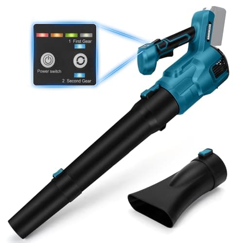 Cordless Leaf Blower for Makita 18V Batteries, Cordless Battery Blower with 3 Speed, Brushless Motor, Hand Leaf Blower for Patio, Lawn (without Battery) (MT) - Image 2
