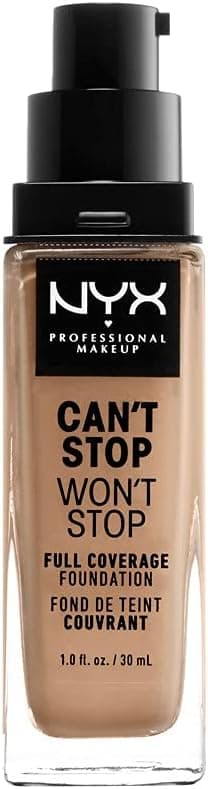 NYX Professional Makeup Can't Stop Won't Stop Liquid Foundation, Waterproof, Matte Finish, Vegan Formula, Shade : Classic Tan (12) - Image 1
