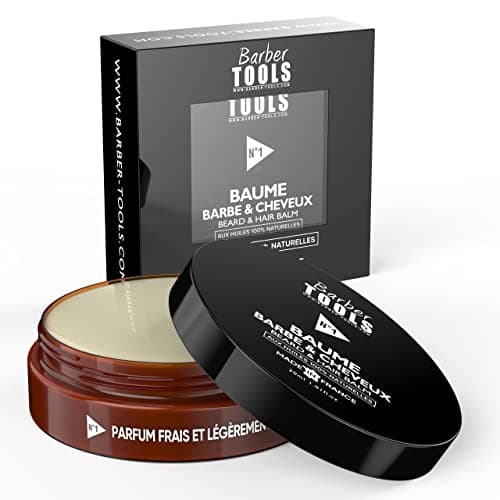 Beard & Hair Balm | N°1 | with 100% natural oils - Made in France - Nourishes, hydrates and structure. Based on 2 waxes, 2 butters, 5 vegetable oils, 2 essential oils, vitamin E (30 ml) - Image 3