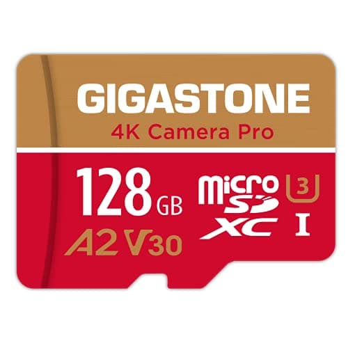 Gigastone 128GB Micro SD Card, 4K Video Recording for GoPro, Action Camera, DJI, Drone, Nintendo Switch, R/W up to 100/50MB/s MicroSDXC UHS-I U3 A2 V30 C10 Memory Card - Image 2
