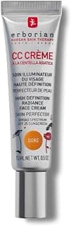 Erborian - CC Crème à la Centella Asiatica - Maquillage et Soin Illuminateur de Teint Haute Définition pour Visage - Protection Solaire SPF 25 - Soin Cosmétique Coréen - Doré 15 ml