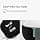 kwmobile Earphone Case Compatible with Samsung Galaxy Buds FE Case - Silicone Protective Case - White-Black-Black - Image 4