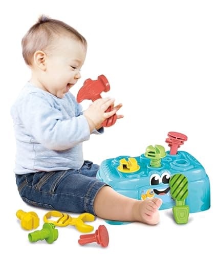 Clementoni | DIY Workshop Baby 10-36 Months | Play for Future Educational Toy | Portable Workbench with Tools And Accessories | Fine Motor Skills | Ecological And Recycled - Image 7