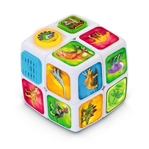 VTech - Dinosaur Adventure Cube, 2x2 Interactive and Talking Magic Cube, Puzzle and Speed Game, Dinosaur Educational Toy, Gift for Children from 4 to 8 Years Old - Image 2
