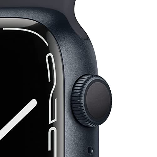 Apple Watch Series 7 (GPS, 45MM) Midnight Aluminum Case with Midnight Sport Strap (Refurbished) - Image 4