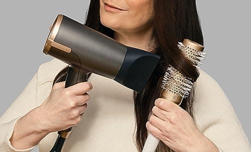 Remington ONE Sèche-cheveux ionique [puissant & rapide] Dry&Style (2000W, 120 km/h flux d'air, 5 embouts:Flyaway, 2 diffuseurs: fin & large, buse étroite, 8 combinaisons de chauffage & vitesse) D6078 - Image 6