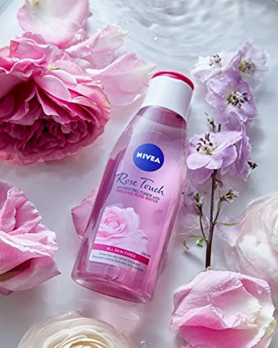 NIVEA Rose Touch Face Moisturizing Facial Tonic with Organic Rose Water 200 ml - Image 7