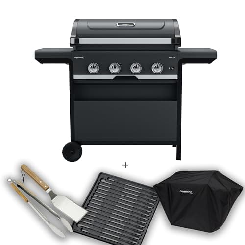 Campingaz Class 4 Select L Barbecue Gas Combo with Extra Grill Grill, Cover, Utensils, BBQ Gas Cart, 4 Stainless Steel Burners, Lid with Thermometer, InstaClean, 12 kW - Image 2