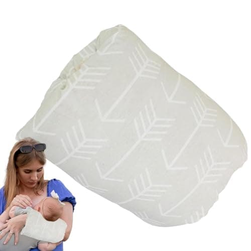 Coussin d'allaitement pour bras | Oreiller de tête anti-crachats pour allaitement au biberon – Oreiller doux, confortable et lavable avec bras pour allaitement, voyage, maman, - Image 8