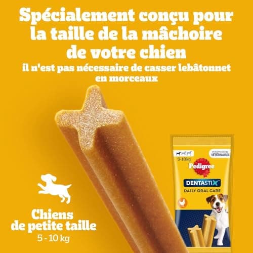 PEDIGREE DENTASTIX 56 Bâtonnets à Mâcher pour Petits Chiens 5-10kg, 8 Sachets de 7, Saveur Poulet et Bœuf, Détartrage Dentaire Chien, Soins Dentaires pour Chien - Image 10