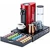 FlagShip Capsule Holder for Nespresso Vertuo Capsule Holder Capsule Organizer Coffee Bar Design and Coffee Machine Holder Black Metal (50 Capsule Capacity) - Image 2