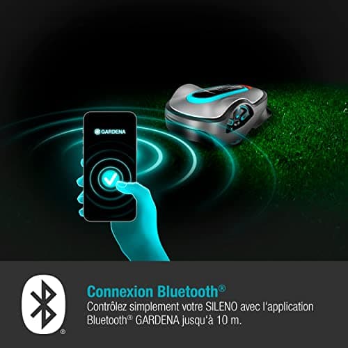 Gardena Sileno Life: Robot Lawnmower for Area up to 1250 m², Easy-Pass Function, Slopes up to 35%, Quiet, Version FR/NL (15103-26) - Image 3