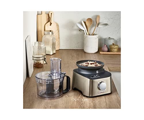 Kenwood Multipro Compact+ FDM313SS Compact Food Processor with Integrated Scale, Stainless Steel Blade, 3 Working Trays and 6 Other Accessories, Metal Casing, 800 W, Silver - Image 3