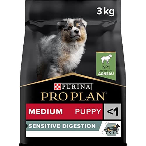 PURINA PRO PLAN | Sensitive Digestion | Complete Dry Food for Medium Puppies | Promotes a Healthy Digestive System | Rich in Lamb | Dry Food | 3 kg Bag - Image 2