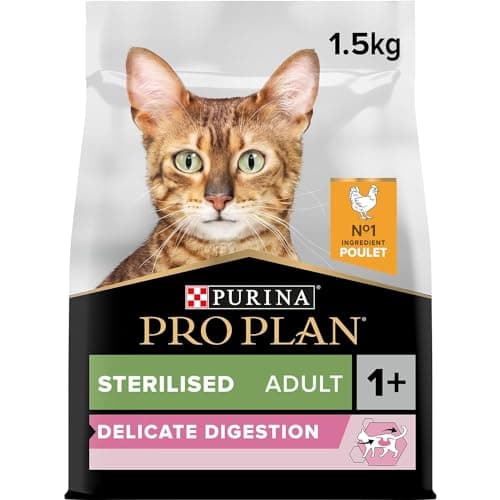 PURINA PRO PLAN | Adult DELICATE DIGESTION | Complete Food for Sterilized Adult Cats | Promotes a Healthy Digestive System | Dry Food | Chicken | Bag 1.5 kg - Image 3