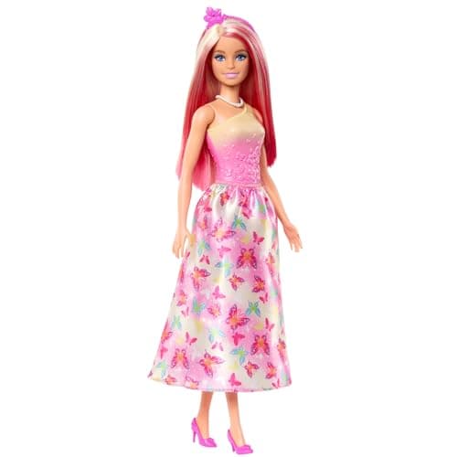 Barbie Poupées Sirènes avec cheveux fantaisie et serre-tête, jouets sirènes avec bustiers inspirés de coquillages et nageoires colorées, HRR08 - Image 2