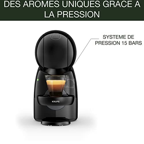 Krups Nescafé Dolce Gusto Coffee Capsule Machine, Pressure 15 Bars, Coffee Pod Machine, Cold or Hot Multi-Drinks, Intuitive, Compact, Eco Fashion, Piccolo XS Noire YY4202FD - Image 4