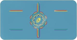 Tapis de yoga – Sac de yoga inclus – Système d'alignement breveté, prise en main semblable à celle d'un guerrier, antidérapant, respectueux de l'environnement, coussinet de 4,2 mm d'épaisseur