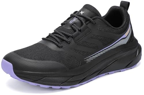 Kricely Men's Trail Shoes Wide Head Feet Hiking Running Shoes Breathable Non-Slip Sneakers Walking Running Trekking Sports Lightweight - Image 4