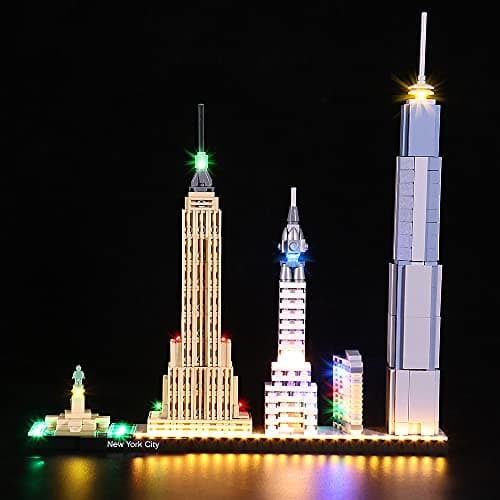 BrickBling LED Lighting for Lego Collectible Kit 21028 New York (Includes Lights Only) - Image 2