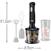 Russell Hobbs 24702-56 Hand Blender [3-in-1 Multi-Functional: Chop, Whisk, Mix] Matte Black (500 ml, for Smoothie, Sauces etc, Powerful, BPA-Free Mixer/Measuring Bowl Compatible with Dishwashers) - Image 7