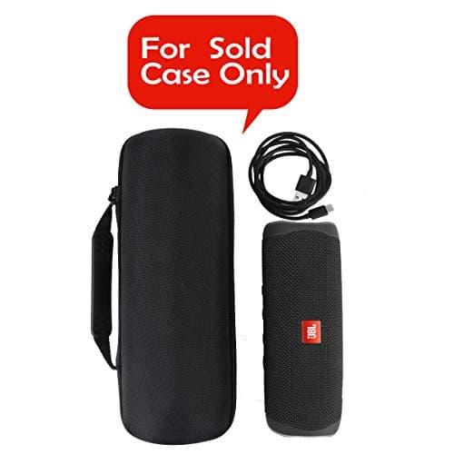 Khanka Hard Case Travel Case Cover for JBL Flip 7/6/5 Portable Bluetooth Speaker (All Black) - Image 3