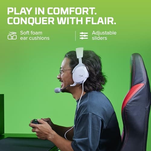 HyperX CloudX Stinger 2 Core Gaming Headset for Xbox, Lightweight Over-Ear Headset with Microphone, Auto Disable Function, 40mm Speakers - Image 6
