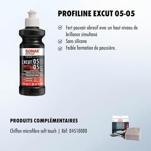 SONAX PROFILINE ExCut 05-05 (250 ml) pâte abrasive pour polisseuses excentriques avec finition brillante pour peinture rayée | Réf: 02451410 - Image 6