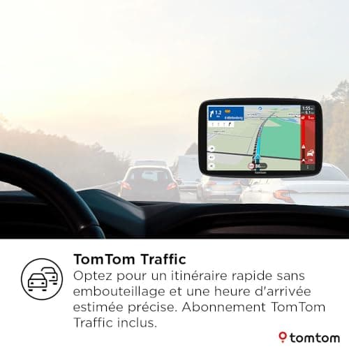 TomTom GPS GO Navigator (7" extra-large display, real-time traffic information, danger zone alert, 1 year trial included, map of Europe, update via Wi-Fi, premium services, magnetic mount) - Image 3
