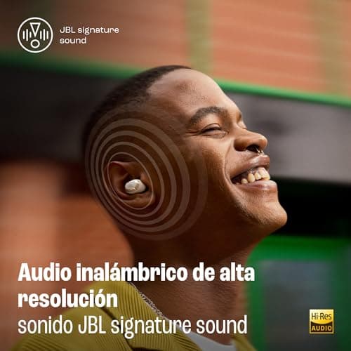 JBL Live Buds 3, Écouteurs sans fil, Bluetooth, jusqu'à 40 h d'autonomie, Réduction de Bruit Active, son haute fidélité JBL Signature, étanches à l'eau IP55, bleu - Image 4