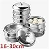 Stainless Steel Steamer Basket for Fish, Steamed Bread Basket, Kitchen Utensils, Multi-Layer Insert with Stand, Instant Pot Steamer Basket (16.5 cm 1 Layer) - Image 3