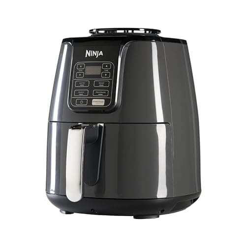 NINJA Air Fryer, 3.8L, 4-in-1, Oil Free, Air Frying, Roasting, Dehydrating, Dishwasher Safe Nonstick Basket, 2-4 Servings, Digital, Grey and Black, AF100EU - Image 8
