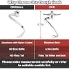 GVODE Dough Hook for Kitchenaid Beater, Dough Hook K45DH for Stand Mixer 4.3 & 4.7/4.8L Tilt Head, Dough Hook Stainless Steel Dishwasher Safe - Image 5