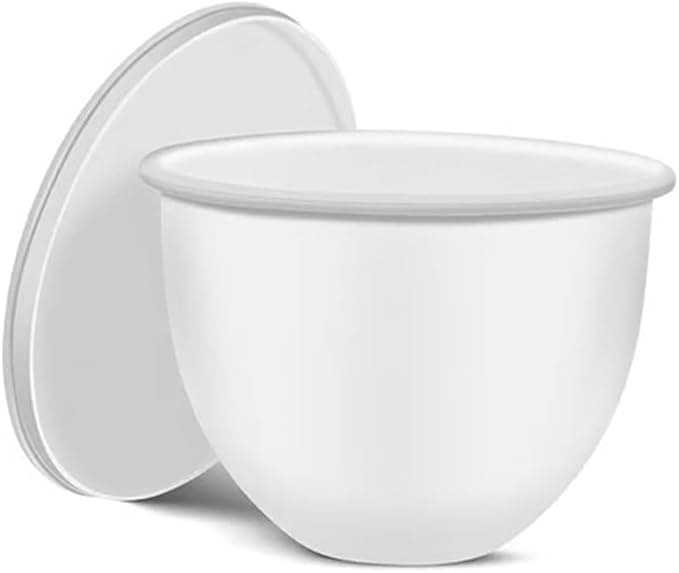 Silicone Mixing Bowl Liner, Silicone Insert for 5L Stand Mixer for Tilt Head, Reduce Noise Vibration for KitchenAid (A, White)