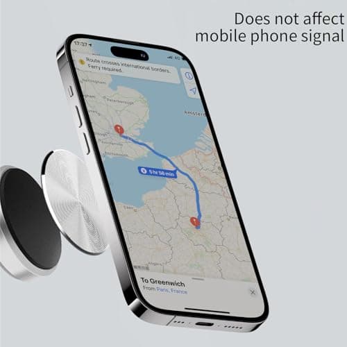 4 x Car Phone Magnets, Mobile Phone Magnets, Magnets for Mobile Phones, Magnetic Plate in Metal Plate, Magnetic Phone Sticker, Car Magnets - Image 5