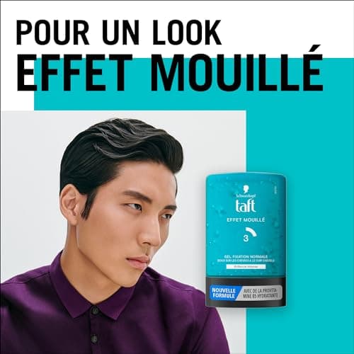 Taft - Schwarzkopf - Styling Tube Gel - Wet Effect Gel - Intense Shine - Normal Hold - Gentle on Hair - Long Lasting Hold - No Sticky Effect - Formula Provitamin B5-300ml - Image 4