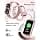 Sanorum Women's Smart Watch, 1.47 Inch Activity Tracker, 24 Sports Modes, Sleep Monitoring, Heart Rate, SpO2, Pedometer Waterproof IP68 Long-Lasting Smartwatch Android iOS Pink - Image 6
