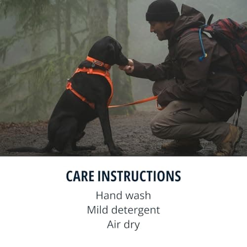 RUFFWEAR Front Range Adjustable Comfortable Padded Dog Harness with 2 Leash Attachments, Reinforced Attachment and Solid Metal V-Ring, Blaze Orange, S - Image 6